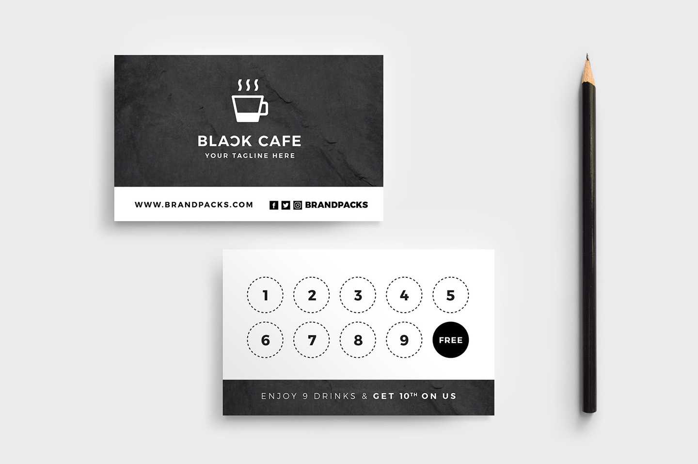Free Loyalty Card Templates – Psd, Ai & Vector – Brandpacks In Template For Membership Cards