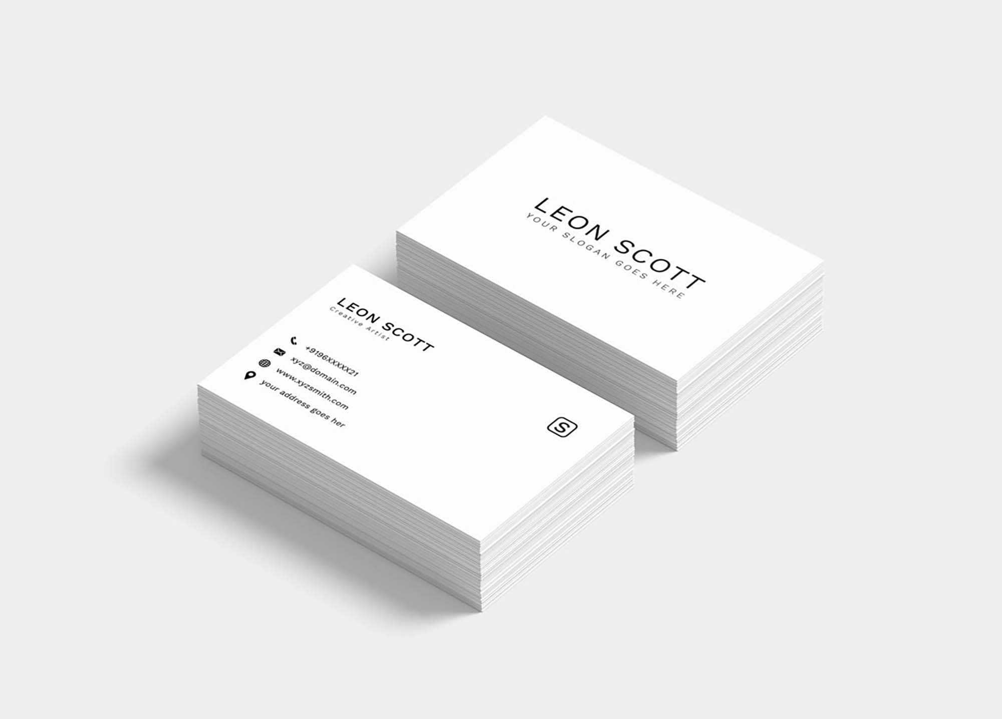 Free Minimal Elegant Business Card Template (Psd) In Create Business Card Template Photoshop