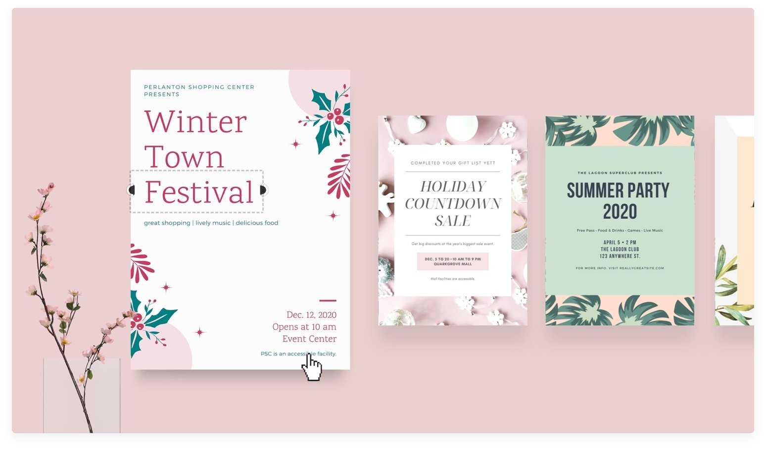 Free Online Flyer Maker: Design Custom Flyers With Canva Within Online Free Brochure Design Templates