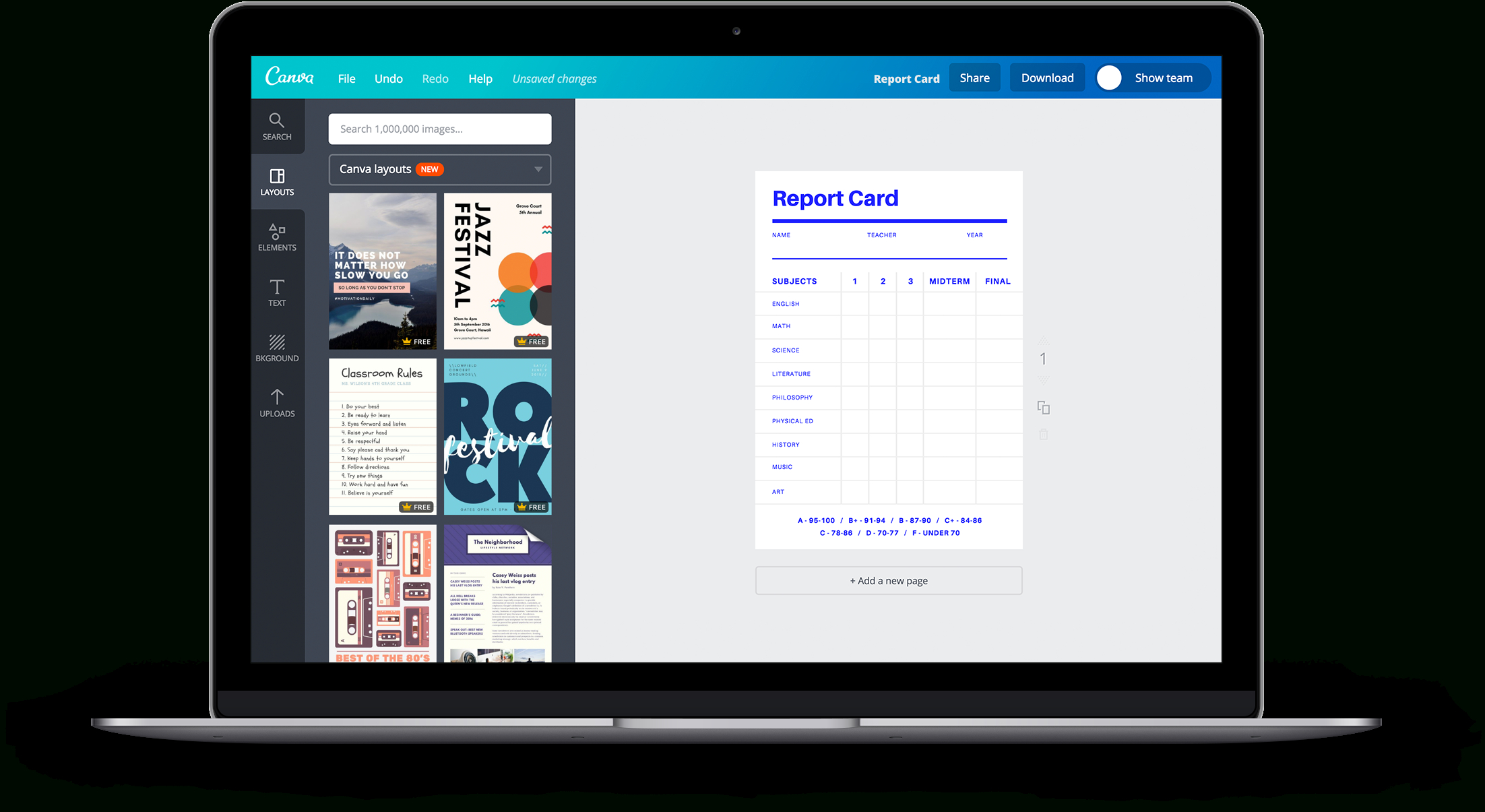 Free Online Report Card Maker: Design A Custom Report Card Intended For Fake Report Card Template