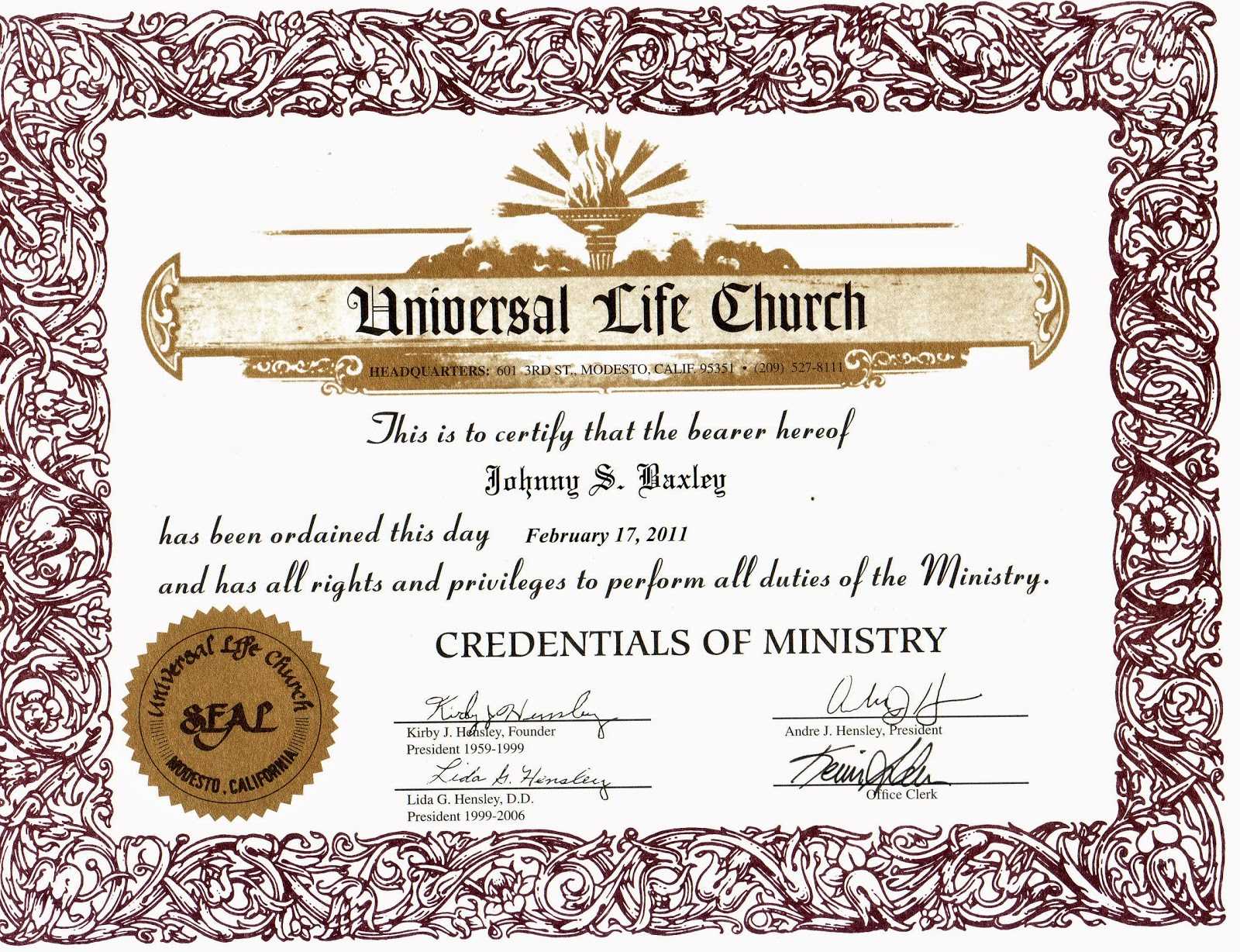 Free Ordination Certificate Download – Calep.midnightpig.co Intended For Ordination Certificate Templates