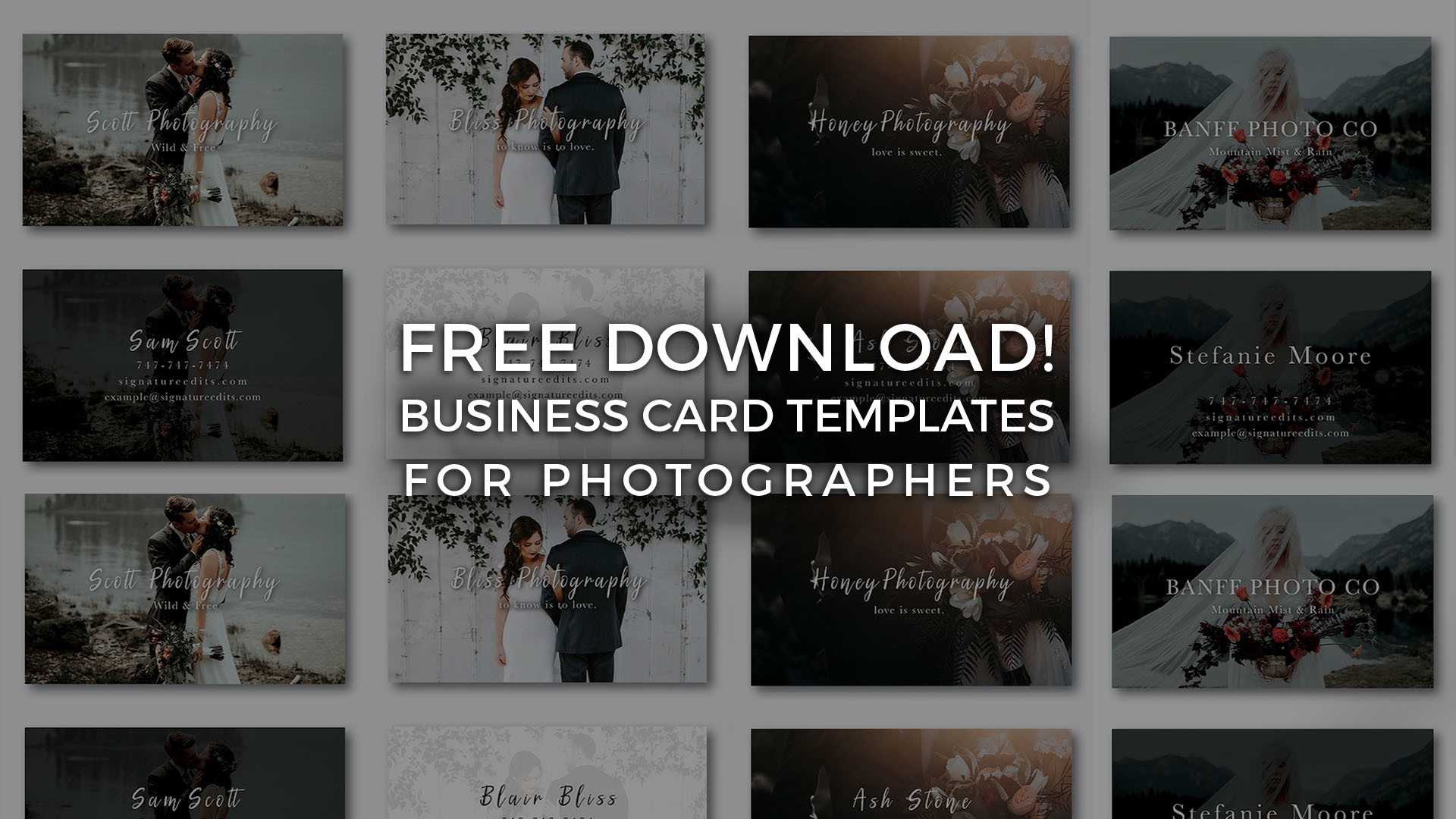 Free Photographer Business Card Templates! – Signature Edits Regarding Photography Business Card Templates Free Download
