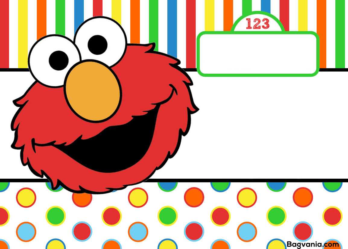 Free Printable Elmo Birthday Invitations – Bagvania With Elmo Birthday Card Template