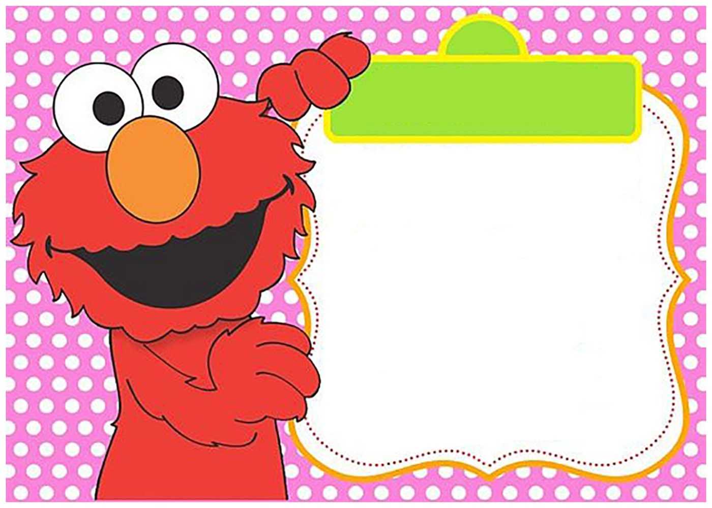 Free Printable Elmo Invitation Templates | Invitations Online Pertaining To Elmo Birthday Card Template