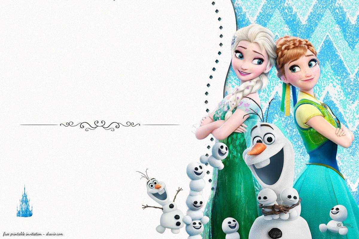 Free Printable Frozen Birthday Invitations – Calep Pertaining To Frozen Birthday Card Template
