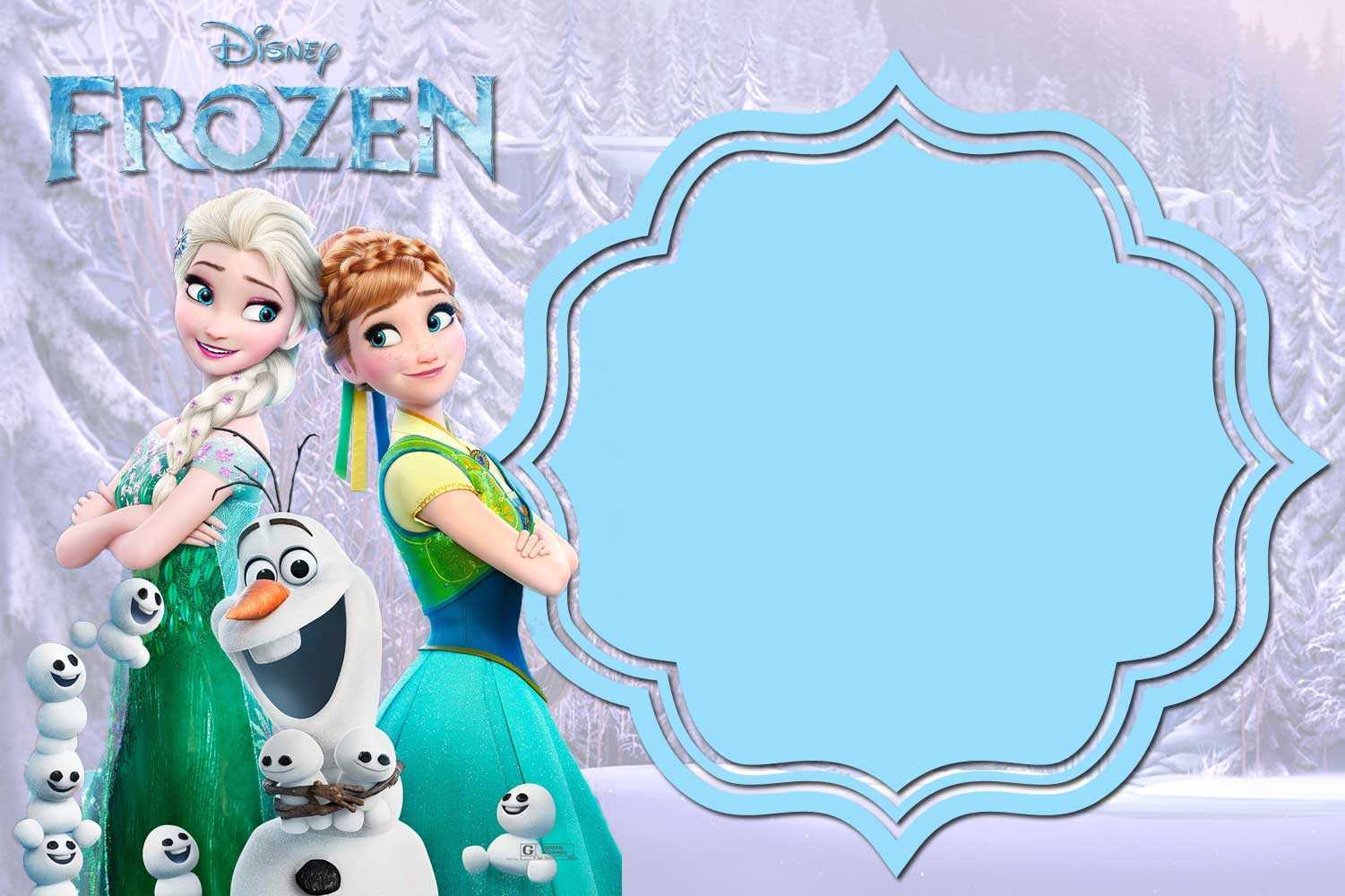 Free Printable Frozen Invitation Templates – Bagvania With Frozen Birthday Card Template