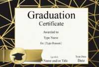Free Printable Graduation Certificate Templates ] - Free within Graduation Gift Certificate Template Free