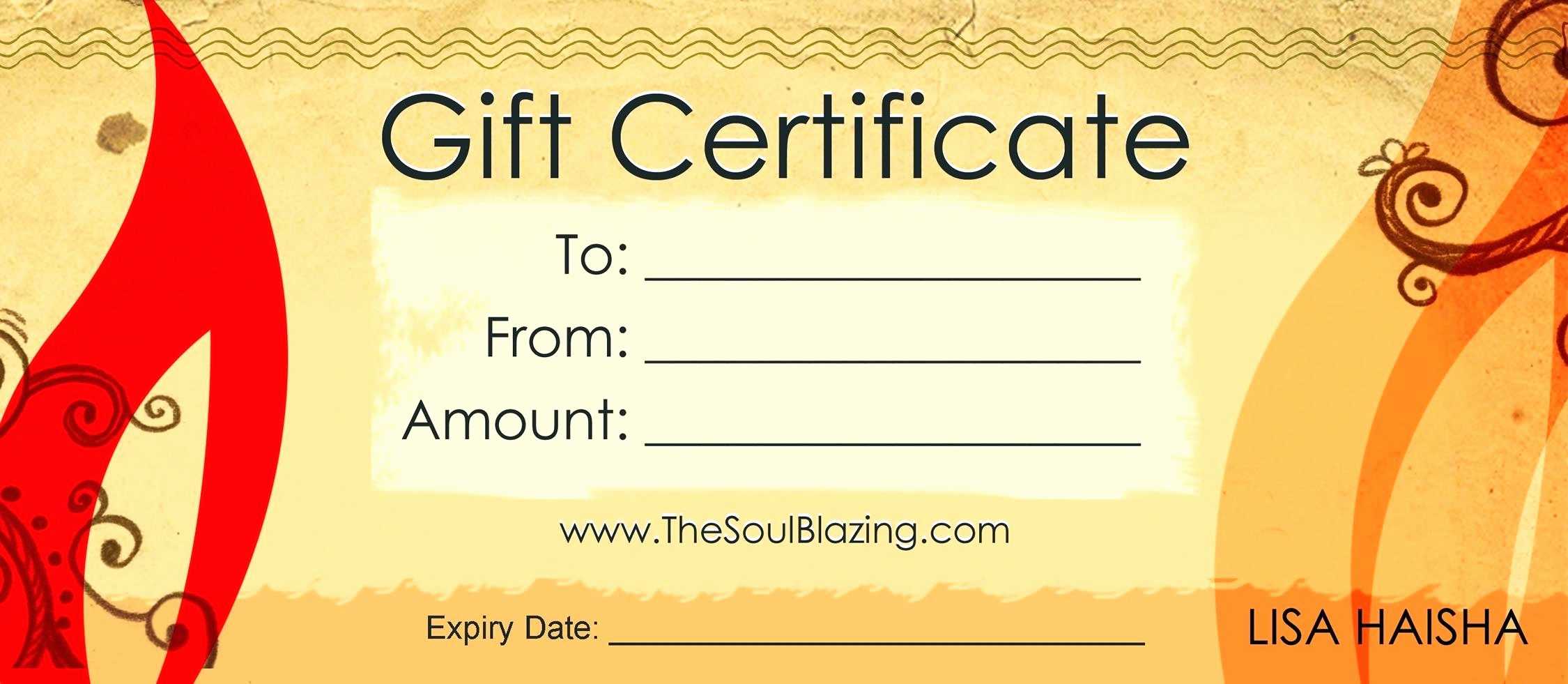 Free Printable Massage Gift Certificate Templates Inside Massage Gift Certificate Template Free Printable