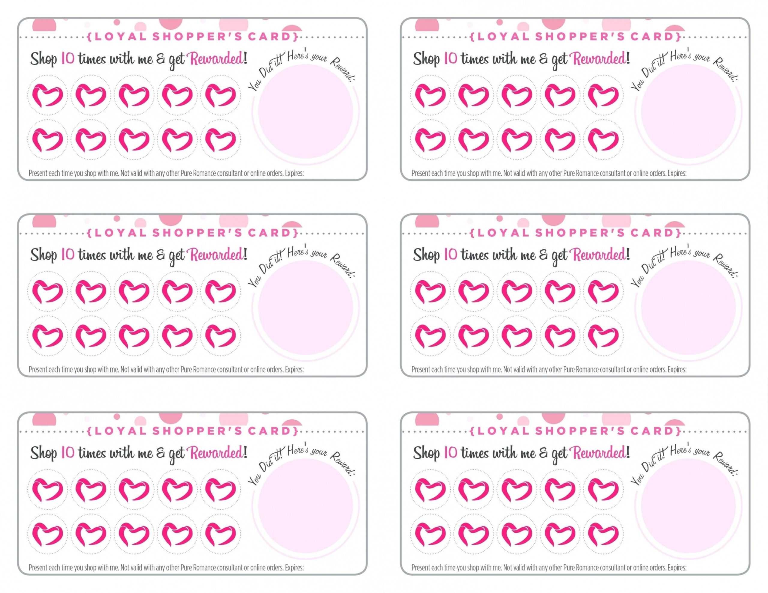 Free Printable Punch Card Template – Carlynstudio With Free Printable Punch Card Template
