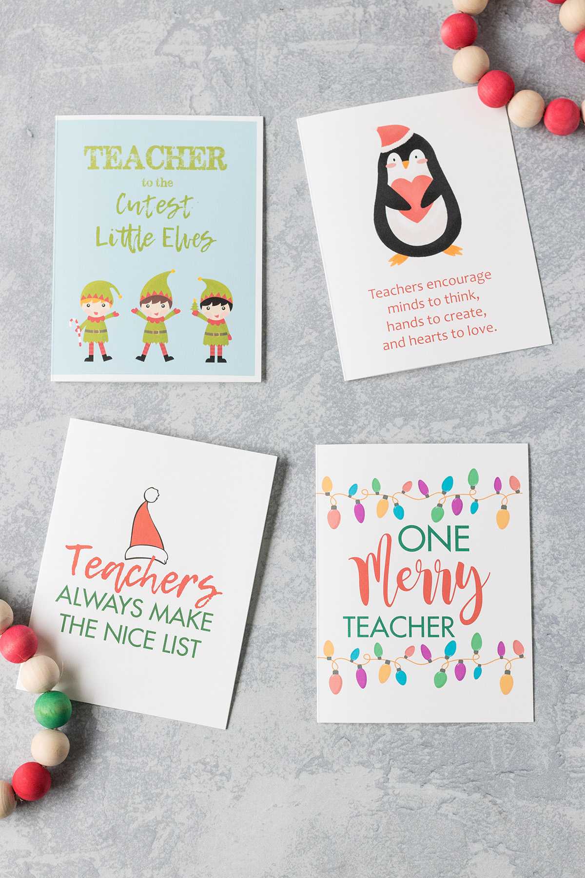 Free Printable Teacher Thank You Christmas Cards • Rose Inside Paper Source Templates Place Cards