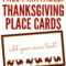 Free Printables: Thanksgiving Place Cards – Home Cooking Throughout Thanksgiving Place Cards Template