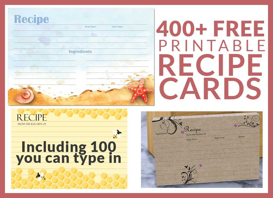 Free Recipe Cards – Cookbook People With Fillable Recipe Card Template