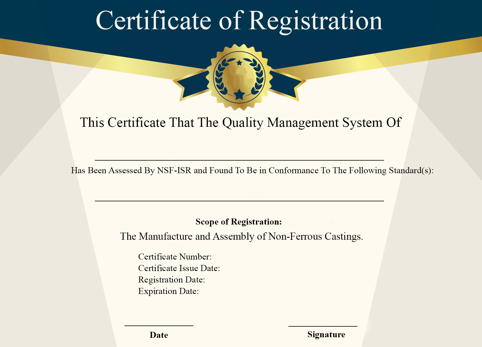 Free Sample Certificate Of Registration | Certificate Template Pertaining To Running Certificates Templates Free