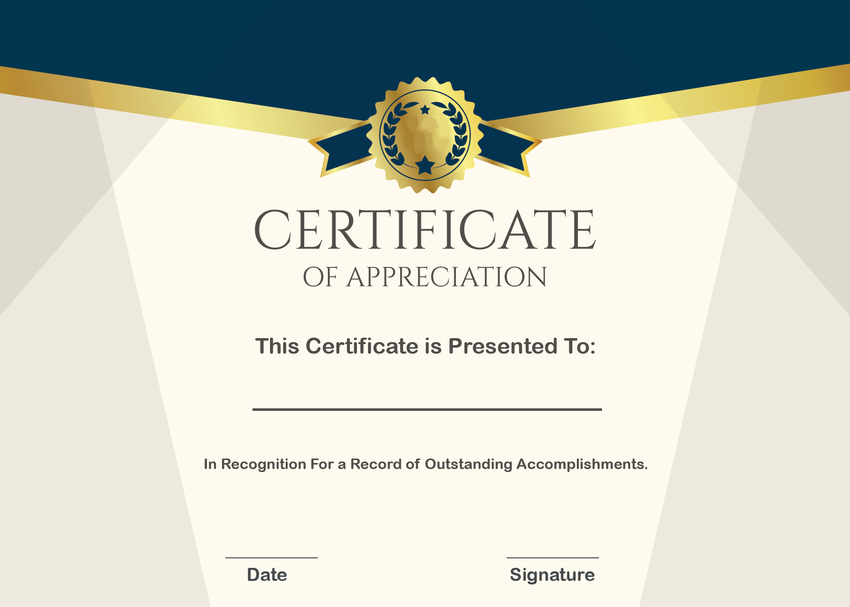Free Sample Format Of Certificate Of Appreciation Template In Certificate Of Appreciation Template Doc