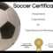 Free Soccer Certificate Maker | Edit Online And Print At Home Intended For Soccer Certificate Templates For Word