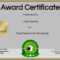 Free Soccer Certificate Maker | Edit Online And Print At Home Pertaining To Soccer Award Certificate Template