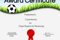 Free Soccer Certificate Maker | Edit Online And Print At Home throughout Soccer Certificate Templates For Word