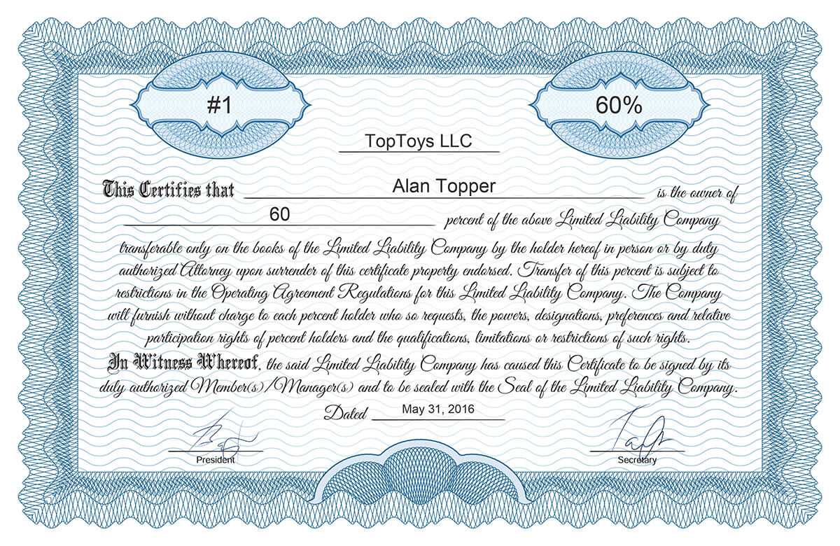 Free Stock Certificate Online Generator Within Ownership Certificate Template