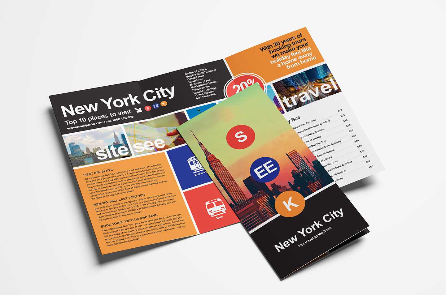 Free Travel Trifold Brochure Template For Photoshop Intended For Free Online Tri Fold Brochure Template