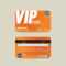 Front And Back Vip Member Card Template Vector Illustration With Regard To Membership Card Template Free