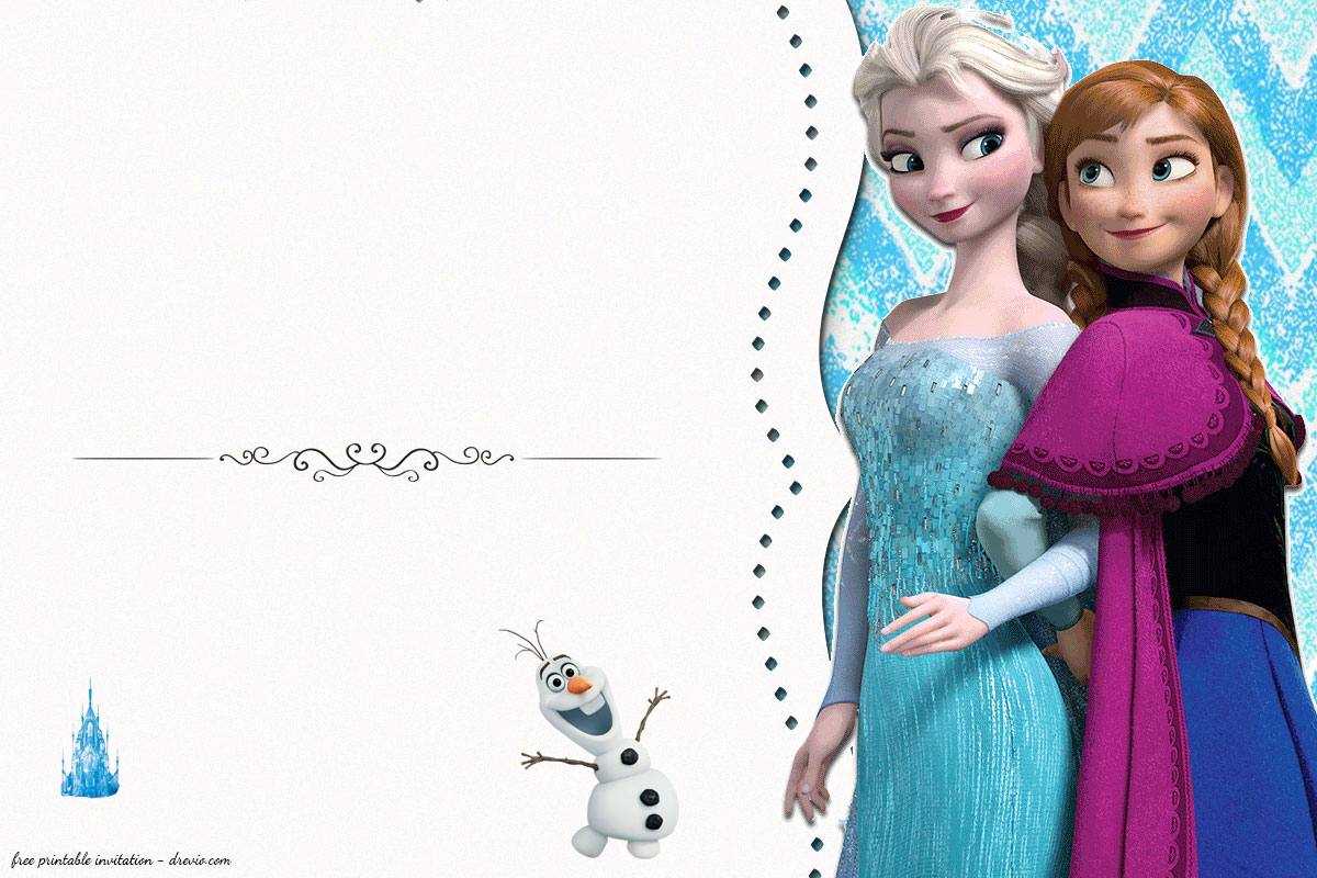 Frozen Birthday Card Template – Calep.midnightpig.co Within Frozen Birthday Card Template