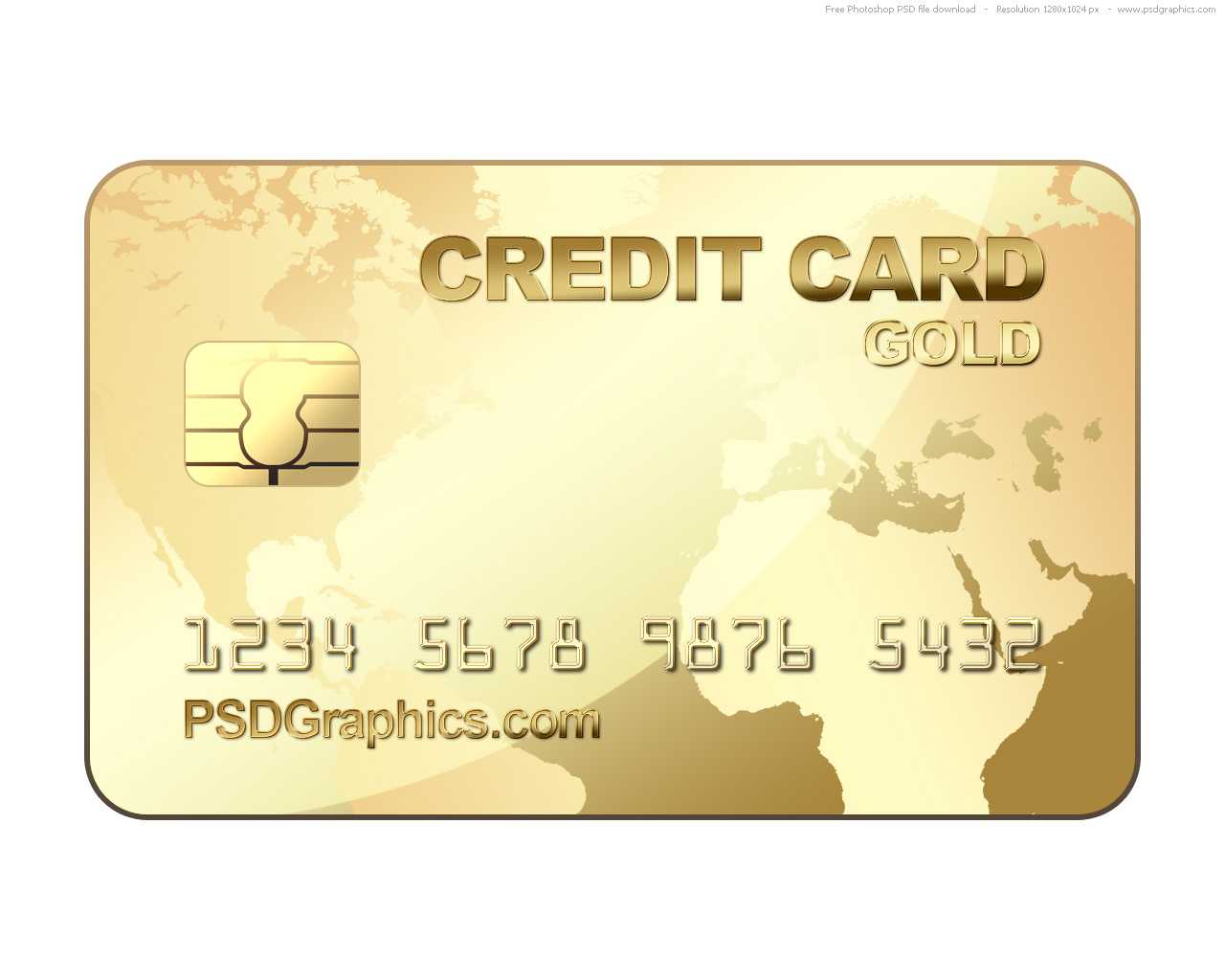 Full Size – Jpg Preview: Gold Credit Card Template | Chainimage Intended For Credit Card Size Template For Word