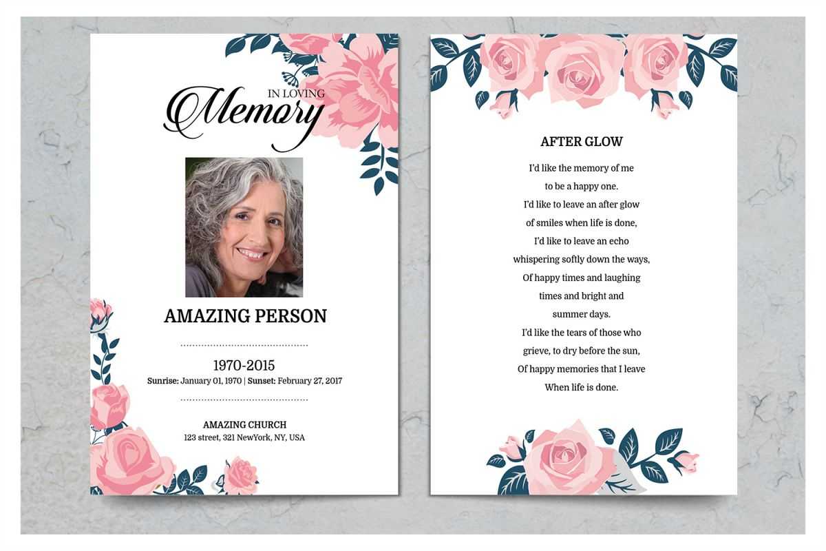 Funeral Card - Calep.midnightpig.co In Remembrance Cards Template Free