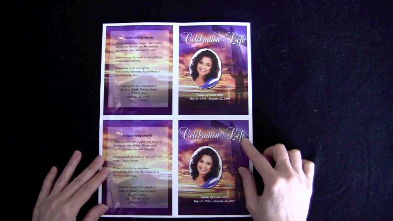 Funeral Memorial Cards – The Funeral Program Site Inside Memorial Card Template Word