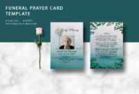 Funeral Prayer Card Template, Ms Word &amp; Photoshop Template with Prayer Card Template For Word