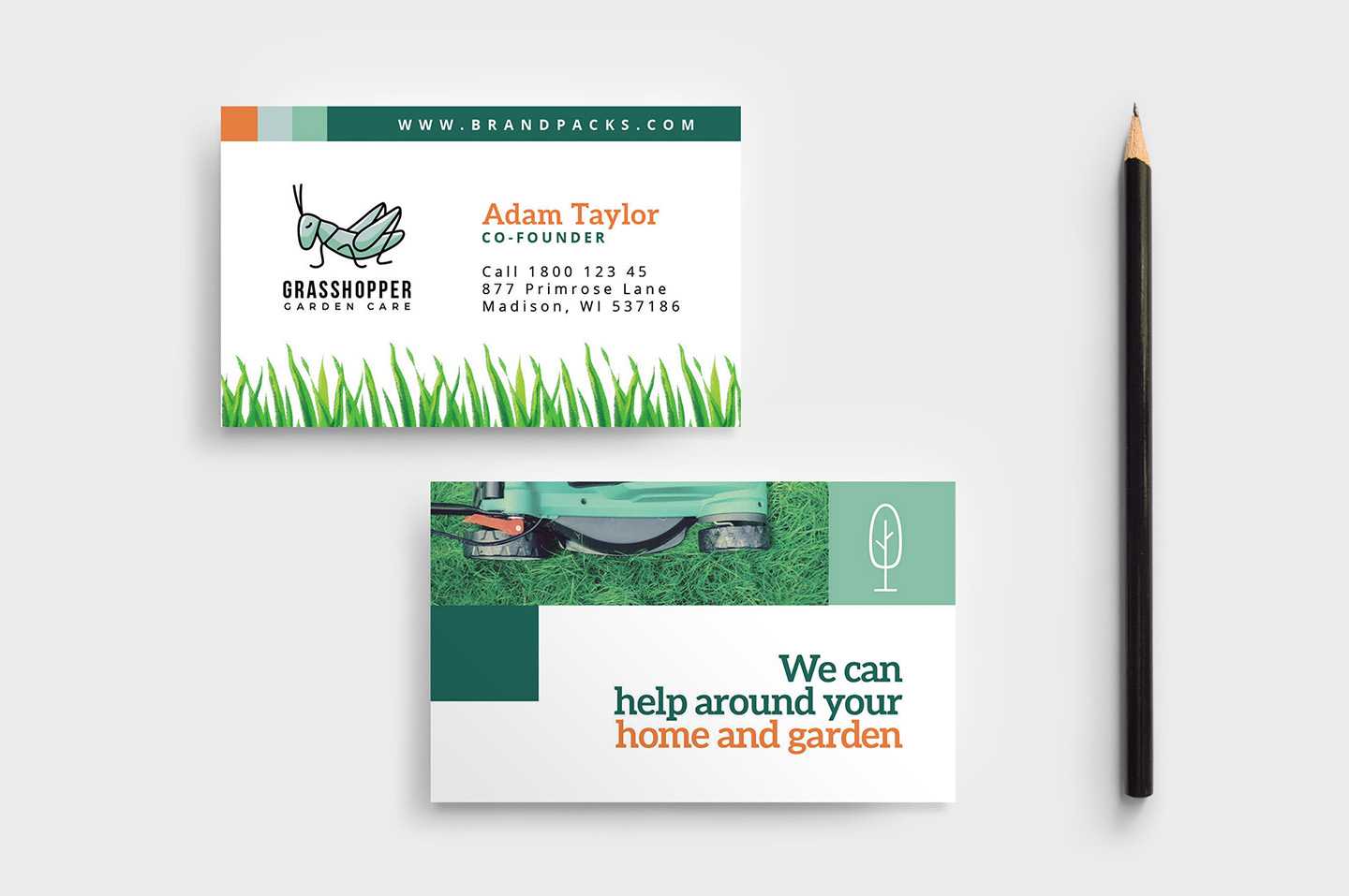 Garden Care Business Card Template In Psd, Ai & Vector Throughout Gardening Business Cards Templates