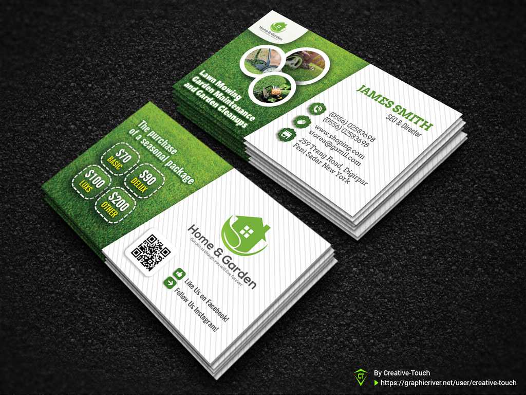 Garden Landscape Business Card Template | Download Here – Gr In Landscaping Business Card Template