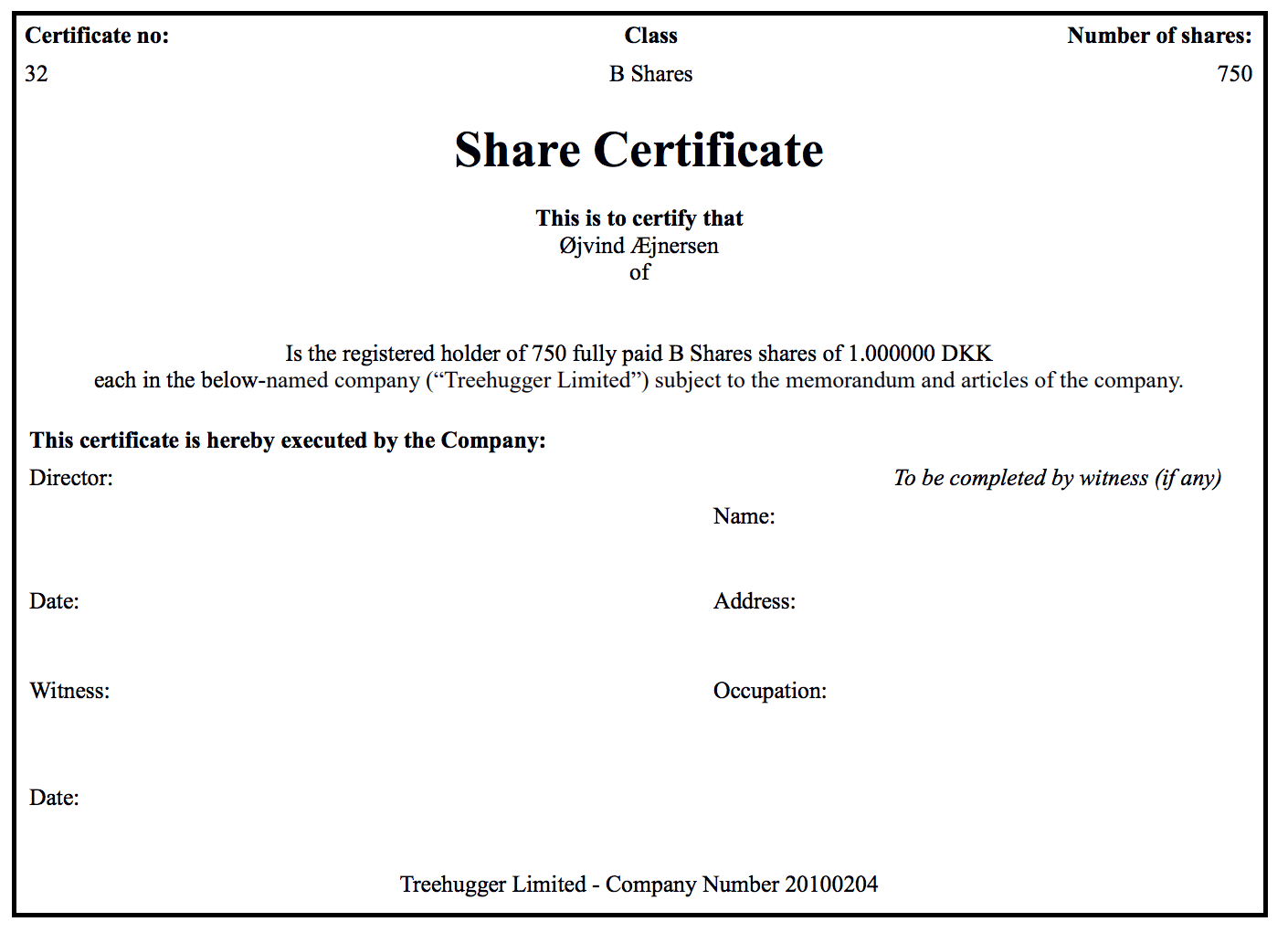 Generating Share Certificates On Capdesk For Template Of Share Certificate