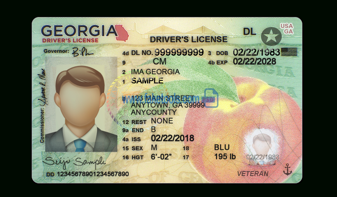 Georgia Driving License Psd Template New Version (V1) In Georgia Id Card Template