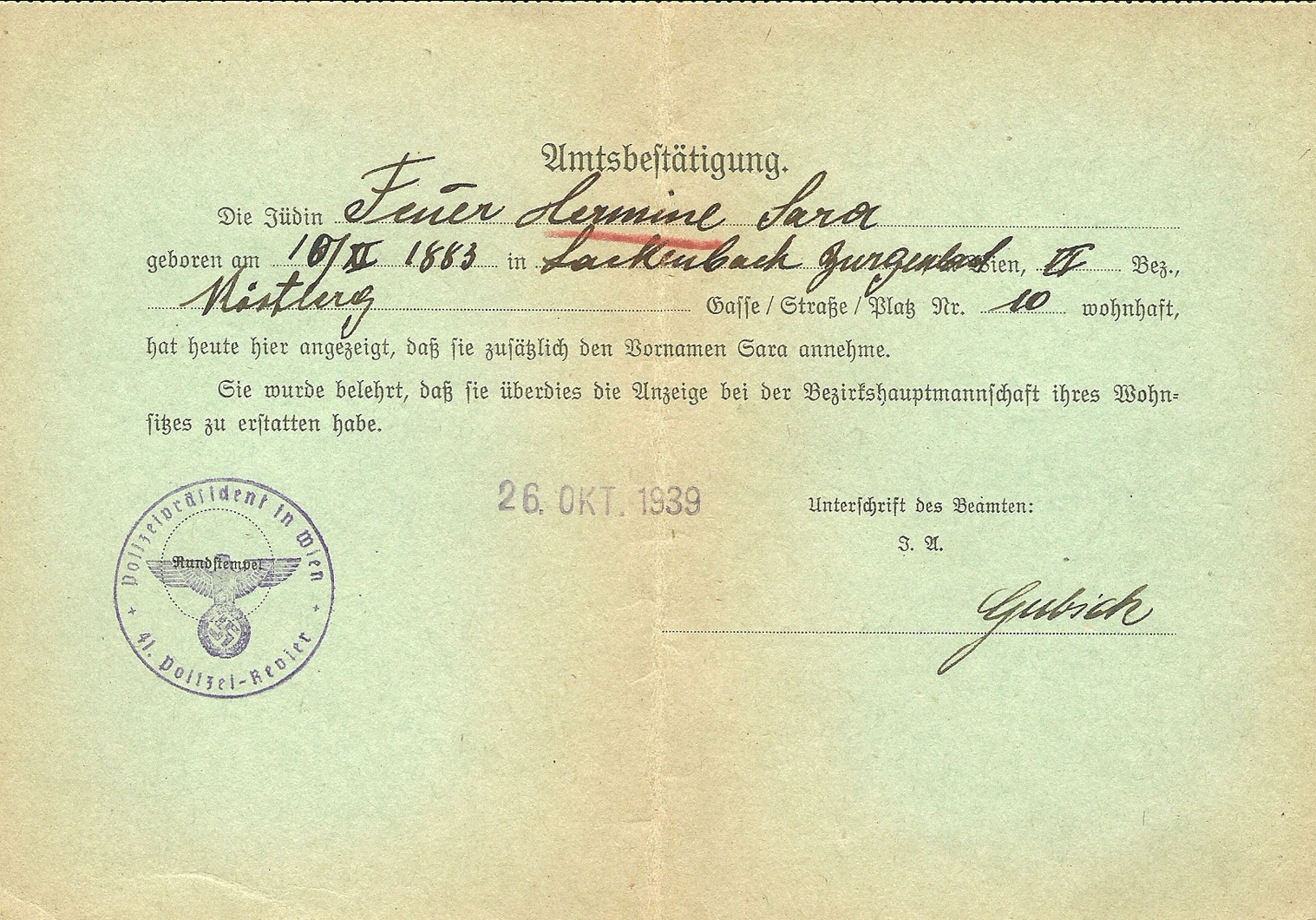 German Special Issued Id's For Jews – Our Passports Pertaining To World War 2 Identity Card Template