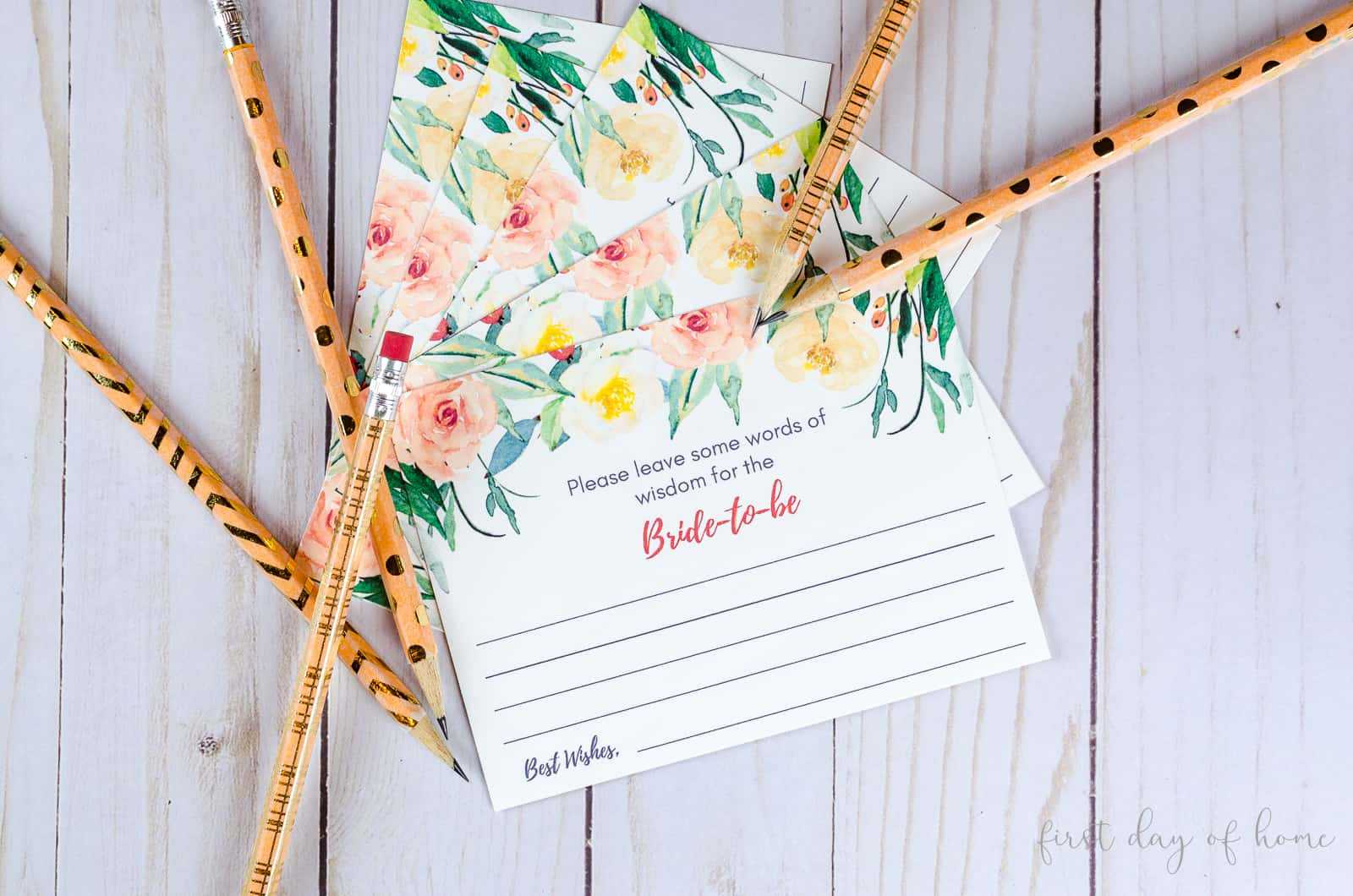 Get Diy Advice Cards For A Wedding {Free Download} Regarding Marriage Advice Cards Templates