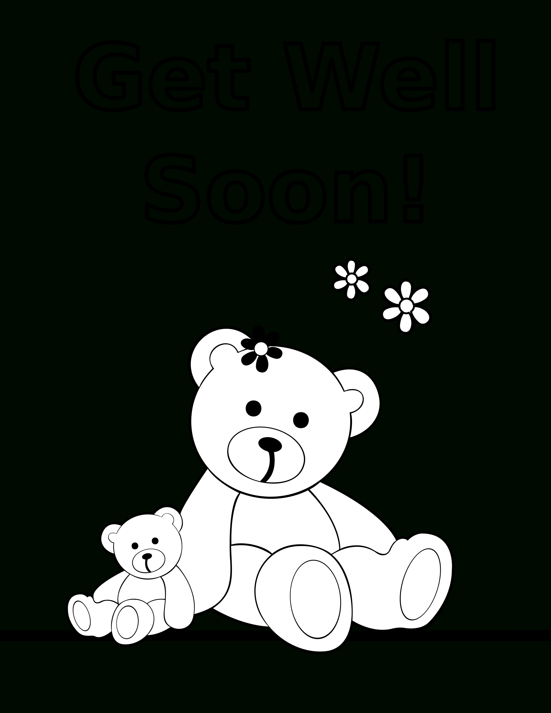 Get Well Soon Card Clipart Intended For Get Well Soon Card Template