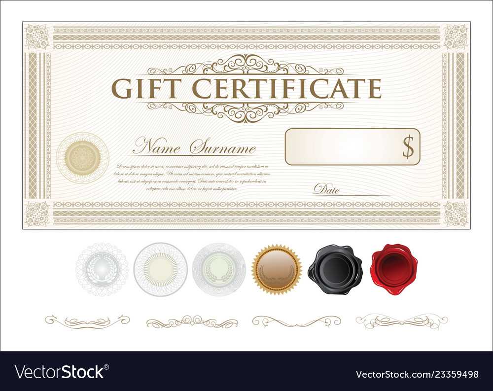 Gift Certificate Retro Vintage Template Throughout Movie Gift Certificate Template