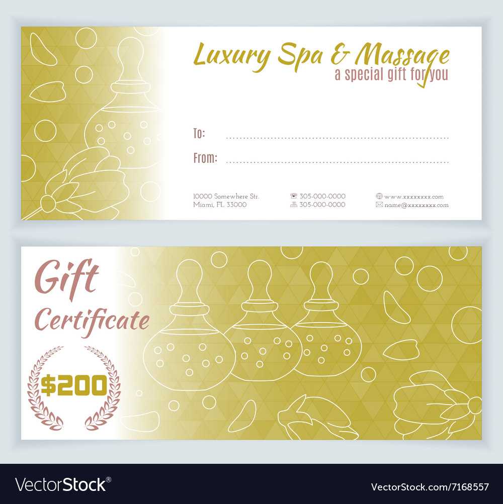 Gift Certificate Template Massage | Certificatetemplategift With Massage Gift Certificate Template Free Printable