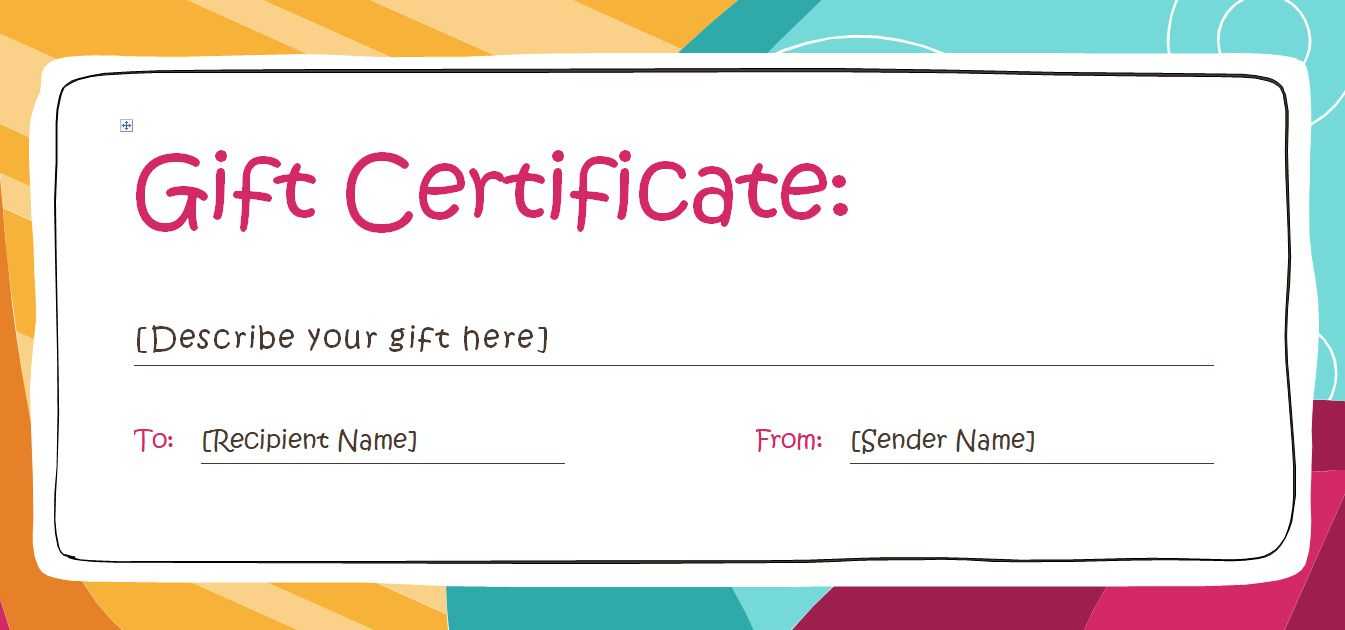 Gift Cheque Template – Dalep.midnightpig.co With Fillable Gift Certificate Template Free