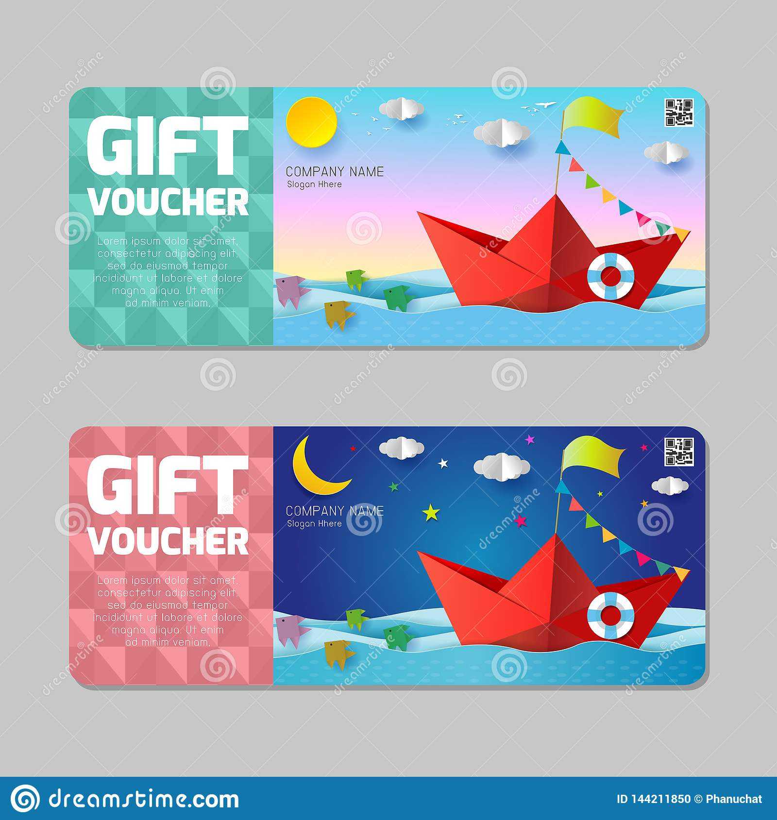 Gift Travel Voucher, Travelling Promo Card,cute Gift Voucher For Free Travel Gift Certificate Template