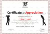 Golf Appreciation Certificate Template intended for Golf Certificate Templates For Word