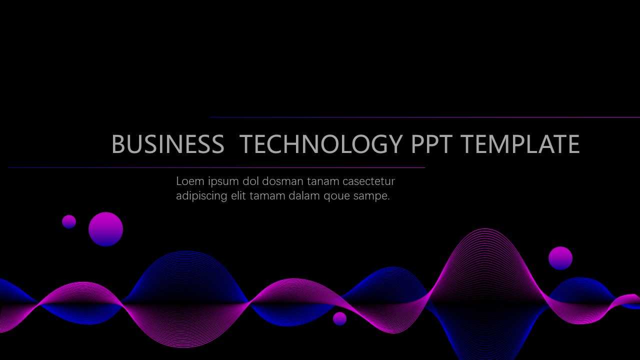 Gradient Style E Commerce Powerpoint Templates Best Throughout High Tech Powerpoint Template