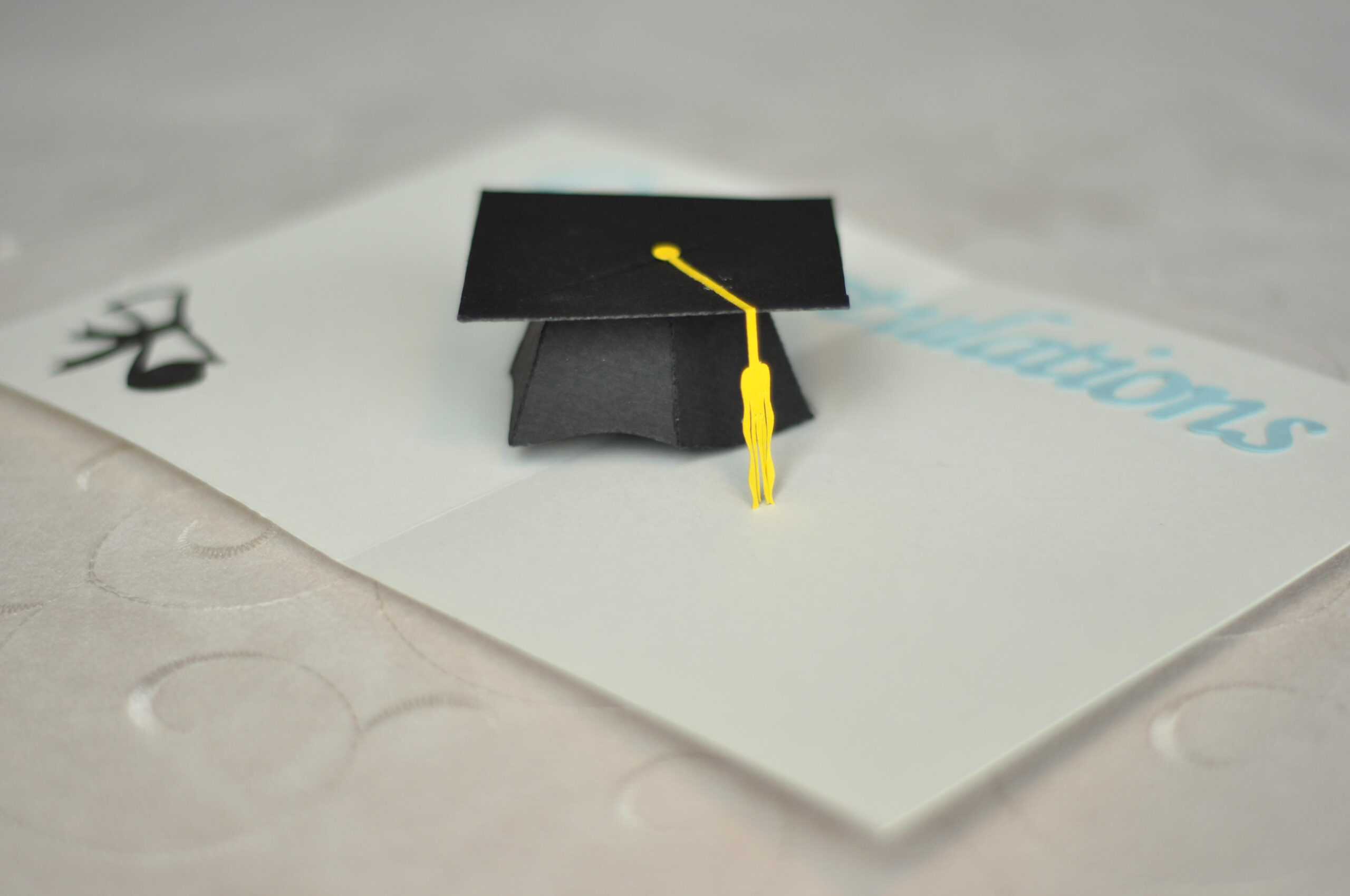 Graduation Pop Up Card: 3D Cap Tutorial - Creative Pop Up Cards Within Graduation Pop Up Card Template