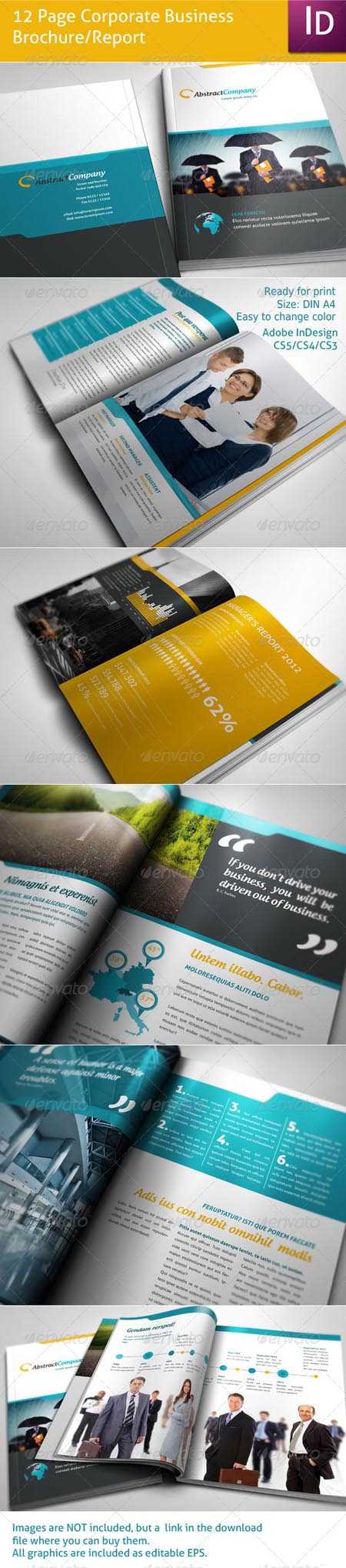 Graphicriver 12 Page Business Brochure Template » Photoshop Intended For 12 Page Brochure Template