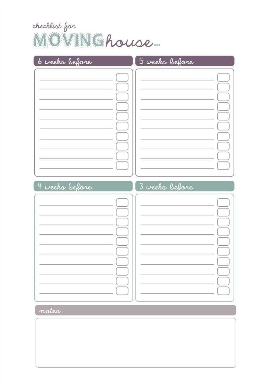 Great Moving Ecklists Ecklist For In Out Spreadsheet Form Pertaining To Free Moving House Cards Templates