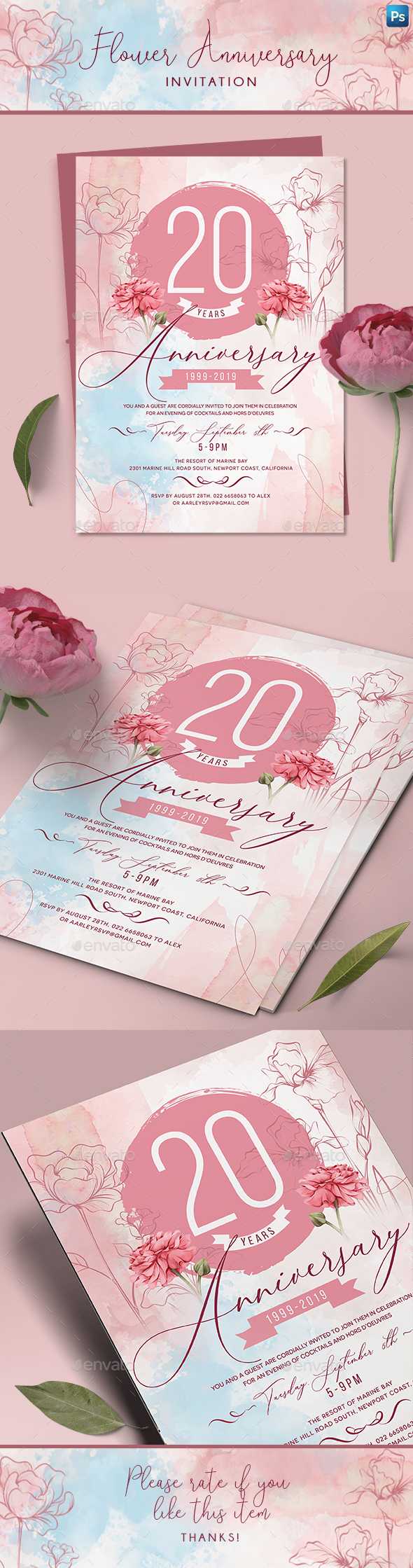 Greeting Card Designs & Templates From Graphicriver Throughout Death Anniversary Cards Templates