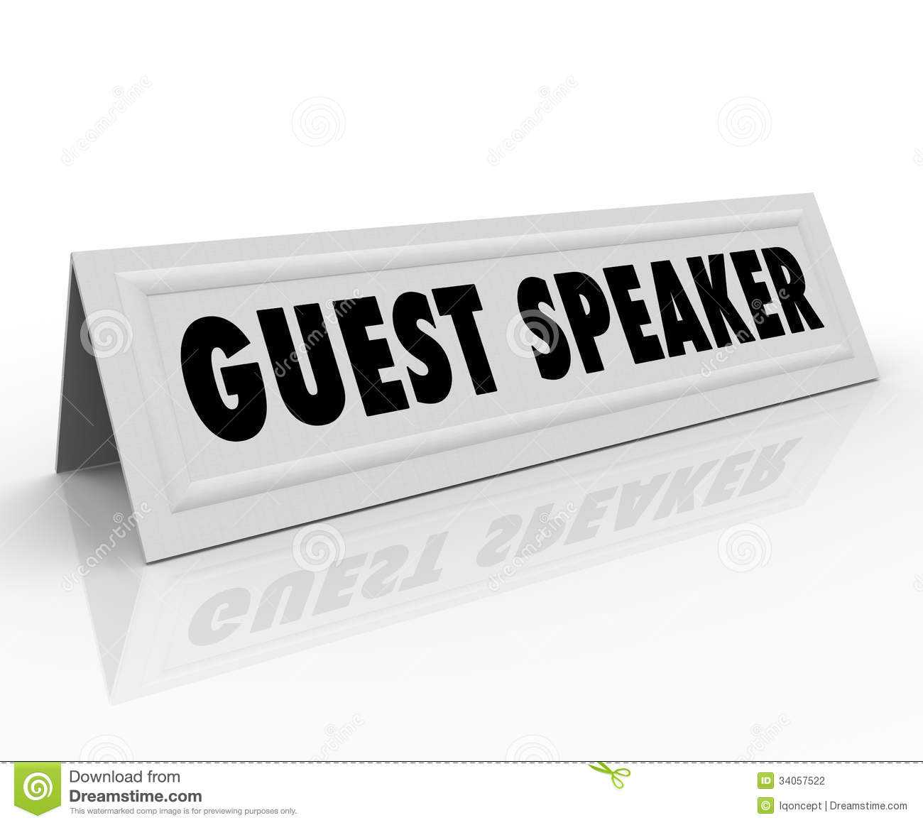 Guest Speaker Name Tent Card Presentation Panel Discussion With Regard To Name Tent Card Template Word