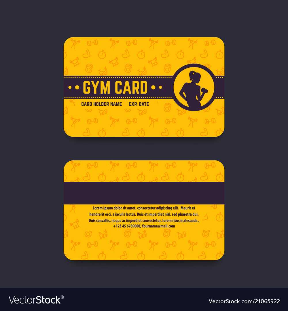 Gym Id Card Sample – Calep.midnightpig.co Inside Gym Membership Card Template
