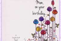 Happy Birthday Card – Corey Van Zandt pertaining to Mom Birthday Card Template