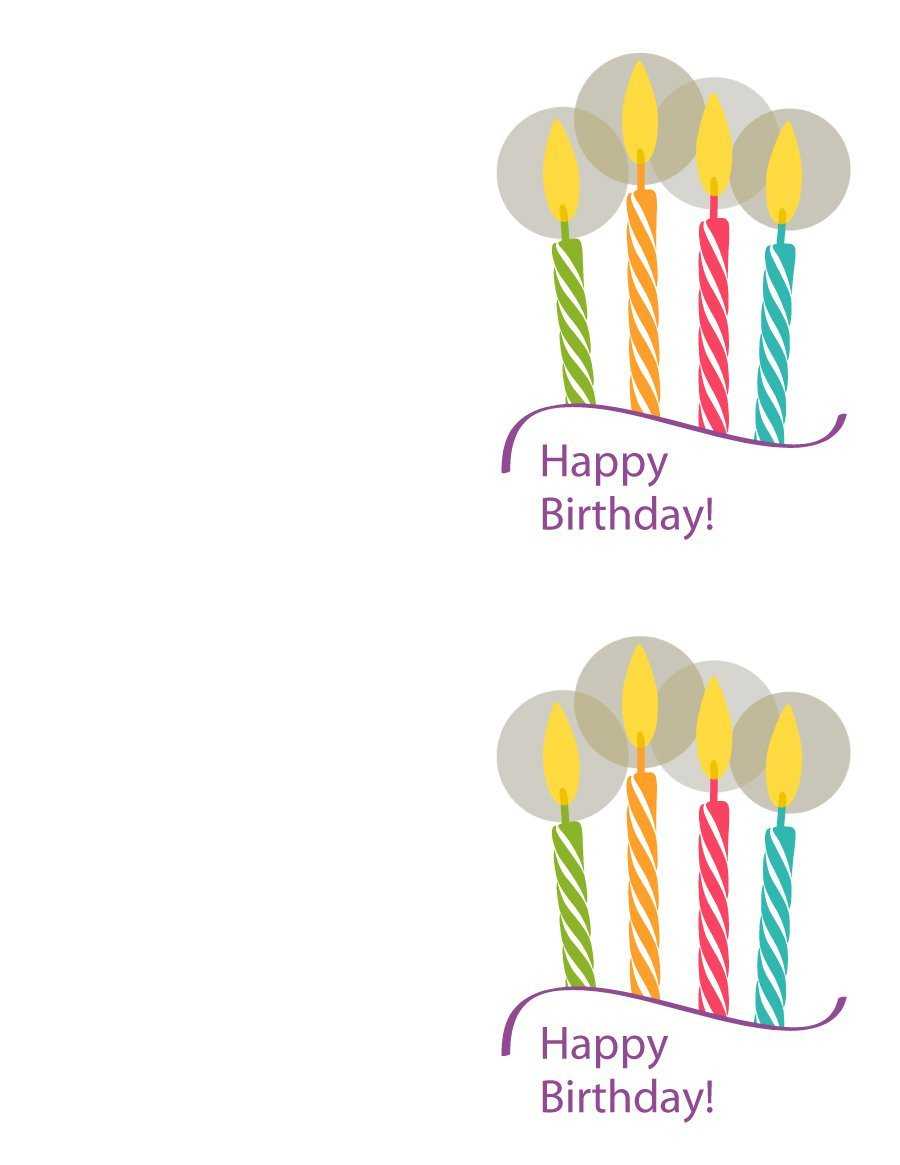 Happy Birthday Card Printable Template – Calep.midnightpig.co Within Microsoft Word Birthday Card Template